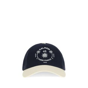 Balmain Men Balmain Club Printed Bicolor Cap